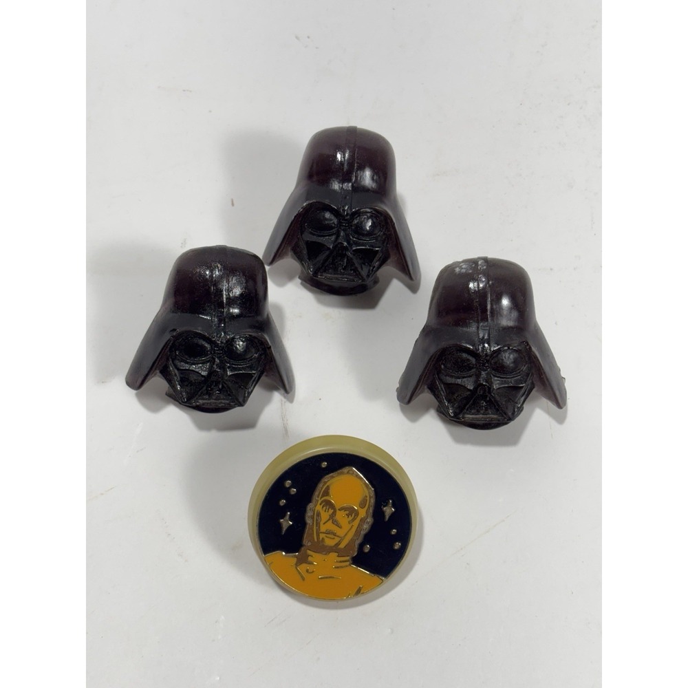 4 Return of Jedi Night Lights 1983 Adam Joseph, 1x C3-P0 & 3x Darth Vader